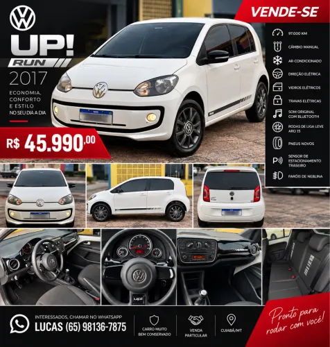 Volkswagen Up! RUN 1.0 Total Flex 12V 5P 2017