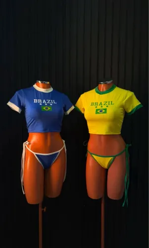 Conjunto biquíni Brasil