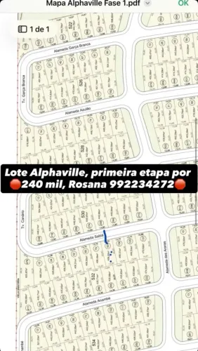 Lote Alphaville na Primeira Etapa - Porto Velho - RO