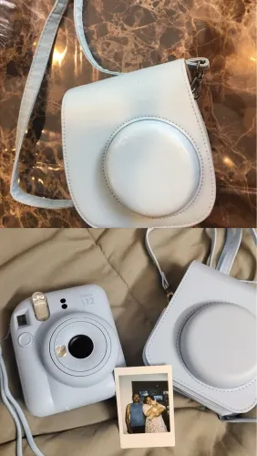 Camera instax mini 13 branca com bolsa