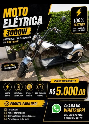Moto Elétrica Chopper