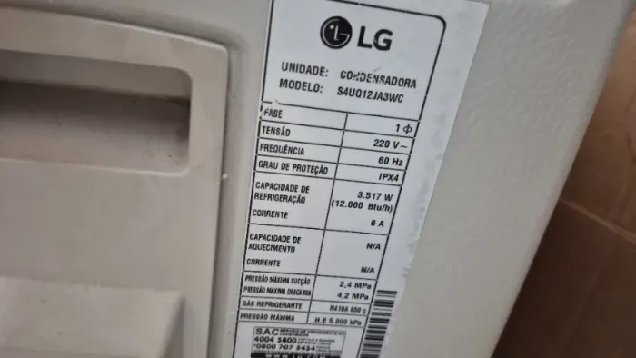Ar condicionado LG 12000 inverter 