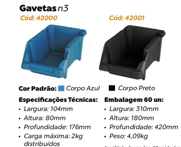 GAVETAS DE PLÁSTICO
