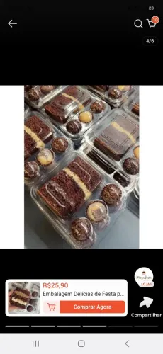 Embalagem para bolo e doces