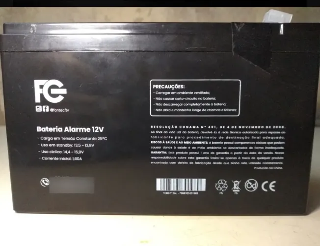 Bateria bike elétrica 12v 20ah chumbo kit6