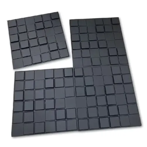 Placas 3d - PVC - Pretas - 30x30cm