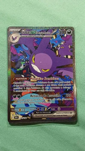 Carta Pokémon Crobat ex da Equipe Rocket 234/182 Full Art Português