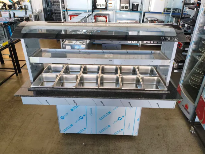 Buffet Térmico Comb Granito 12 Quentes 6 Frias  - Polar