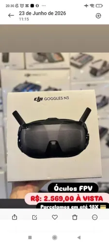 Óculos FPV GOOGLES N3 ( novos/Lacrados) em até 18X