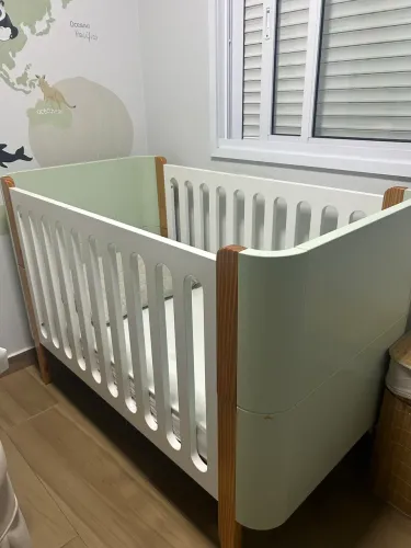 Berço 2 em 1 - Linha Boo da Cia do Móvel - Vira Mini Cama
