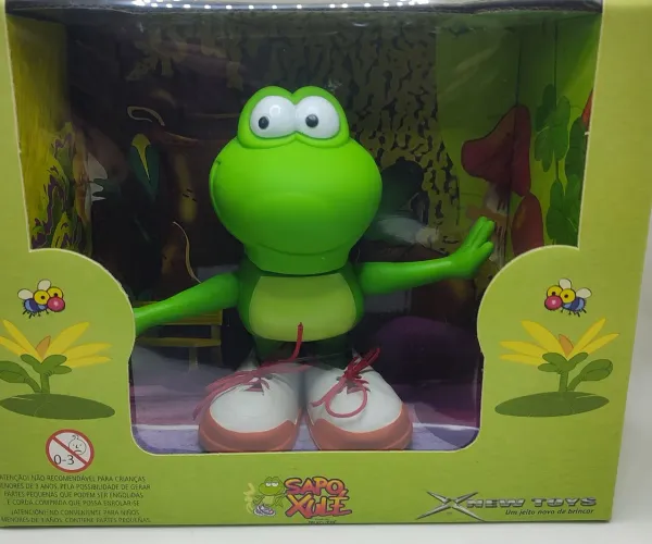 Boneco sapo Xule na caixa lacrado
