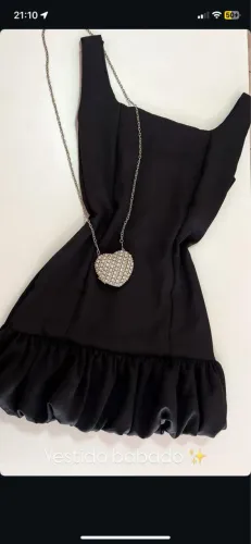 Vestido Tubinho com babado