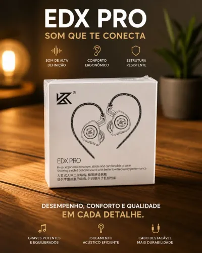 Fone KZ EDX PRO PROFISSIONAL