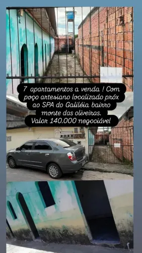 7 apartamentos a venda , com poço artesiano