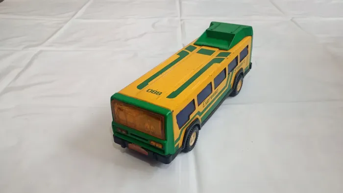 Brinquedo Bandeirante Ônibus de lata Expresso Brasileiro anos 80