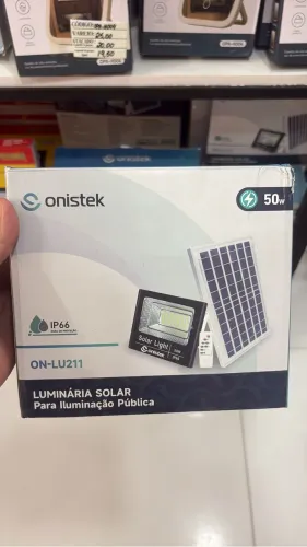 Luminária Solar - Entrega Rápida 