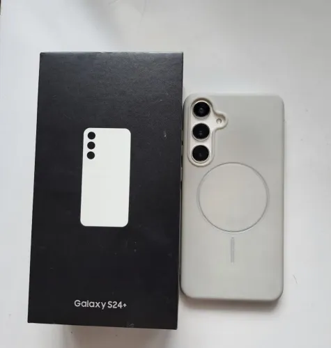 Smartphone Samsung Galaxy S24+ (plus) 512gb 12gb RAM Branco - Prata