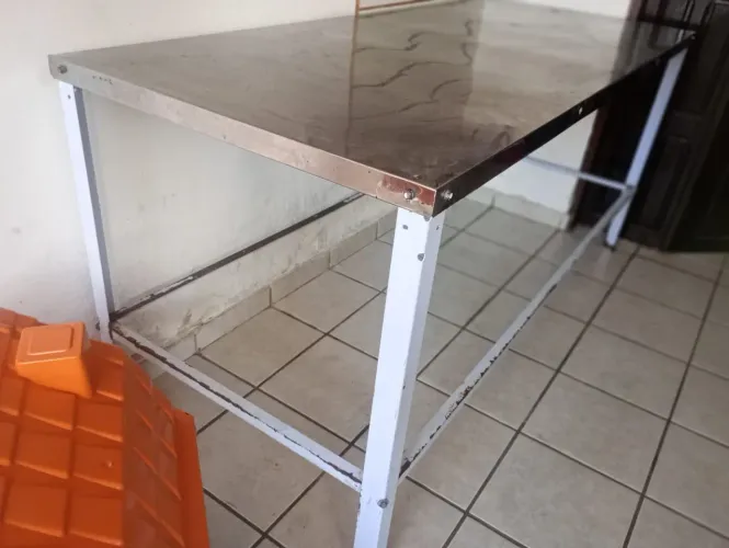 Mesa tampo de Inox 1.90 x 0.80 Multiuso 