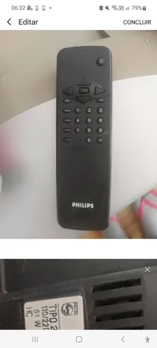Controle de tv de tubo Philips