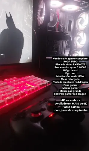 PC GAMER COMPLETO, COM TUDO 