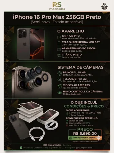16 pro Max , impecável