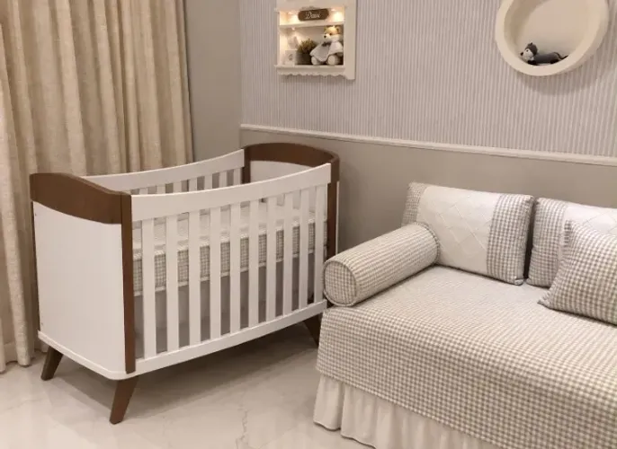 Berço Vintage Plus que vira mini cama