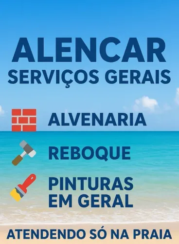 Rei do serviço geral "Do bruto ao acabamento perfeito Renove seu espaço com quem entende.