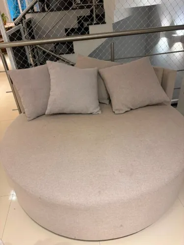 Sofá Chaise Redondo Bege