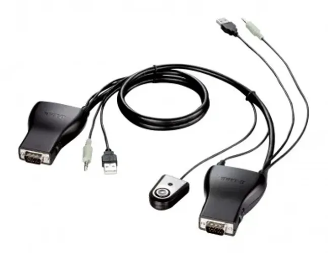 Switch Chaveador Kvm Usb 2 Portas Cabo AudioD-link Dkvm-222