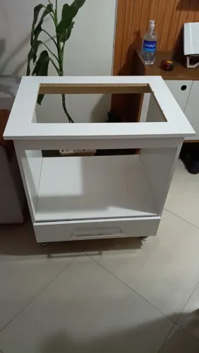 Móvel para Cooktop, branco.