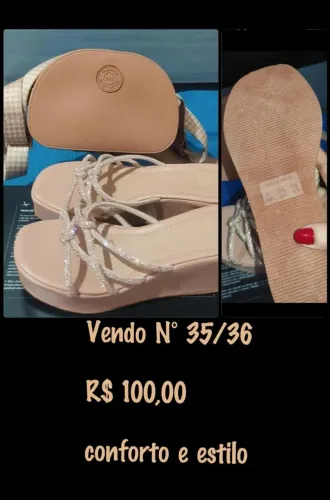 Kit bolsa e sandália 