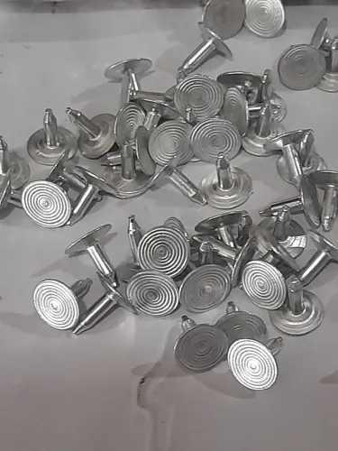 Pinos aluminio para fixar botão 500unidades preço 100,00 reais 