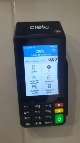 Maquininha Cielo SP930 Funcionando