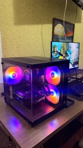 PC Gamer Completo Ryzen 5 5500 + RX 580 8GB + Monitor 180Hz
