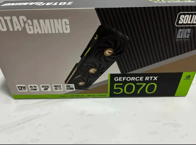 RTX 5070 12GB Nova, Pego Placa Inferior ou Ps5