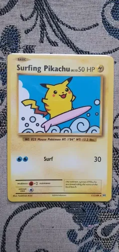 Carta Pokémon Original Pikachu Surfista - Surfing Pikachu