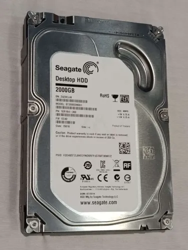 HD Seagate 2TB ST2000DM001 7200RPM - Testado e Saudável
