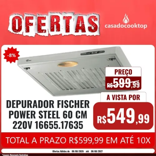 DEPURADOR FISCHER POWER STEEL 60 CM 220V 16655.17635
