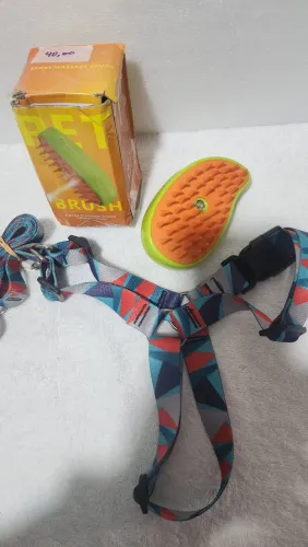 Kit Pet Coleira e massageador