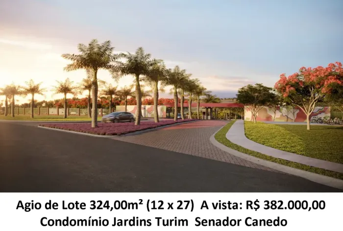 Leia a descrição: Agio de Lote 324,00m² - Condomínio Jardins Turim
