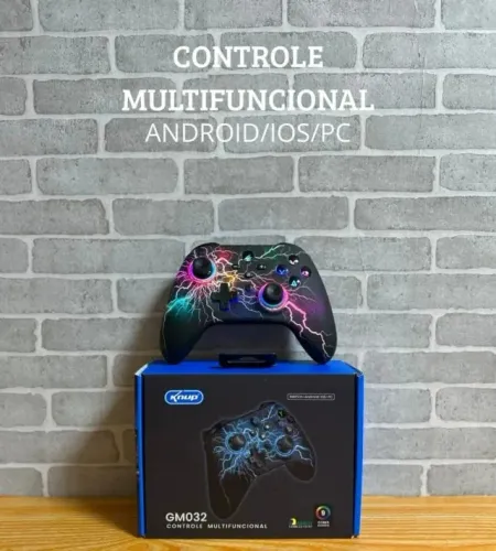 Controle Sem Fio Para Pc Nintendo Switch Android Ios Led Rgb