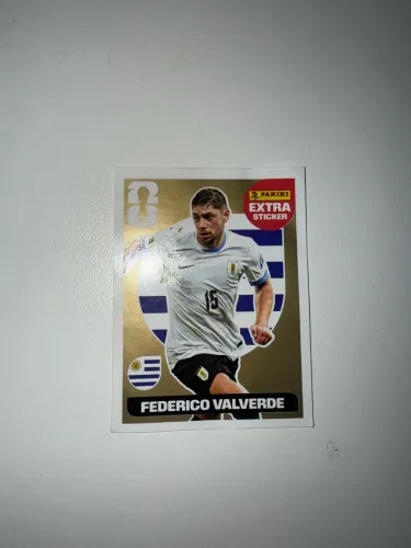 Figurinha Extra Sticker ouro Federico Valverde 
