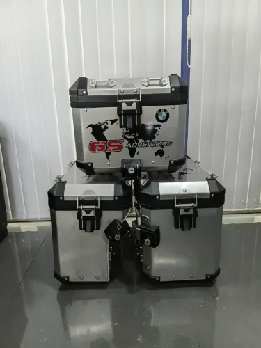 Kit para moto BMW 1250 , com 3 malas de Alumínio Original
