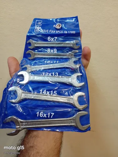 Jogo de Chaves Fixa 6 Peças 6x7 a 16x17mm