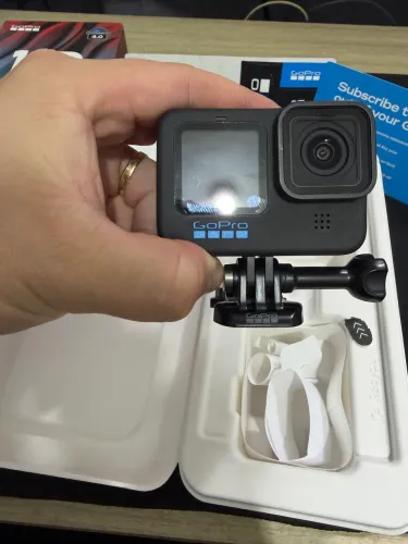 Kit 3 Go pro hero 10 + cartão de memória Samsung 128GB + suporte de peitoral