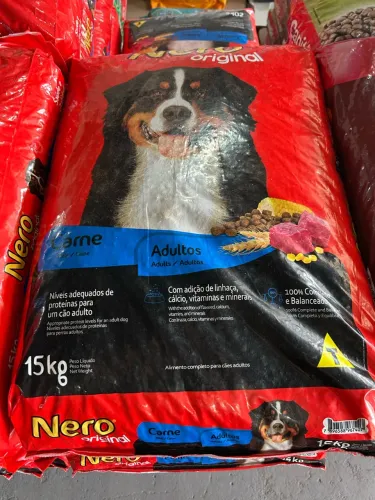 Ração Nero Original Carne 15kg para Cães Adultos - R$ 89,90