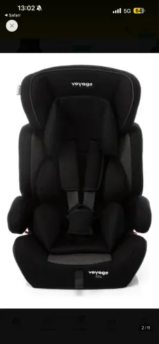 Cadeirinha Para Carro Infantil Alfa De 9 A 36kg Preta Voyage