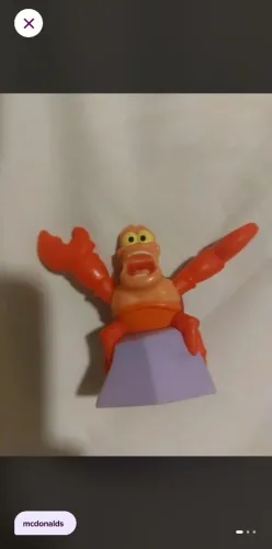 Boneco Sebastian Pequena sereia 
