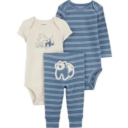 Conjunto 3 peças Carters panda 