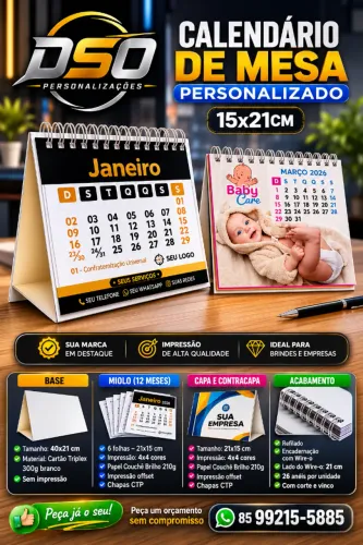 CALENDÁRIO DE MESA